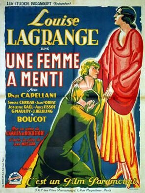 Une femme a menti (1930)